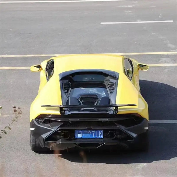 LAMBORGHINI HURACAN Dry Forged Carbon Fiber Rear Bumper