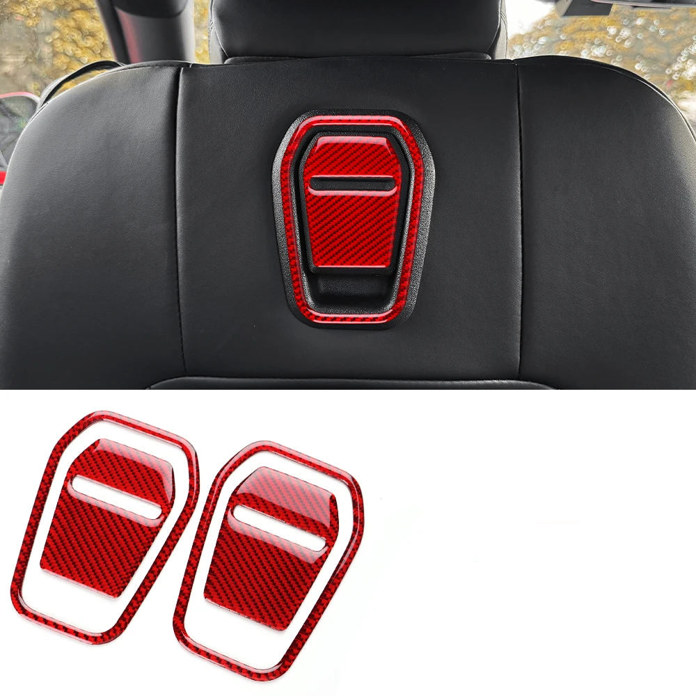 Ford S650 Mustang Soft Carbon Fiber Rear Seat Handle Trim