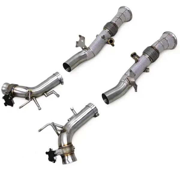 Ferrari 296 Free Flow Downpipes
