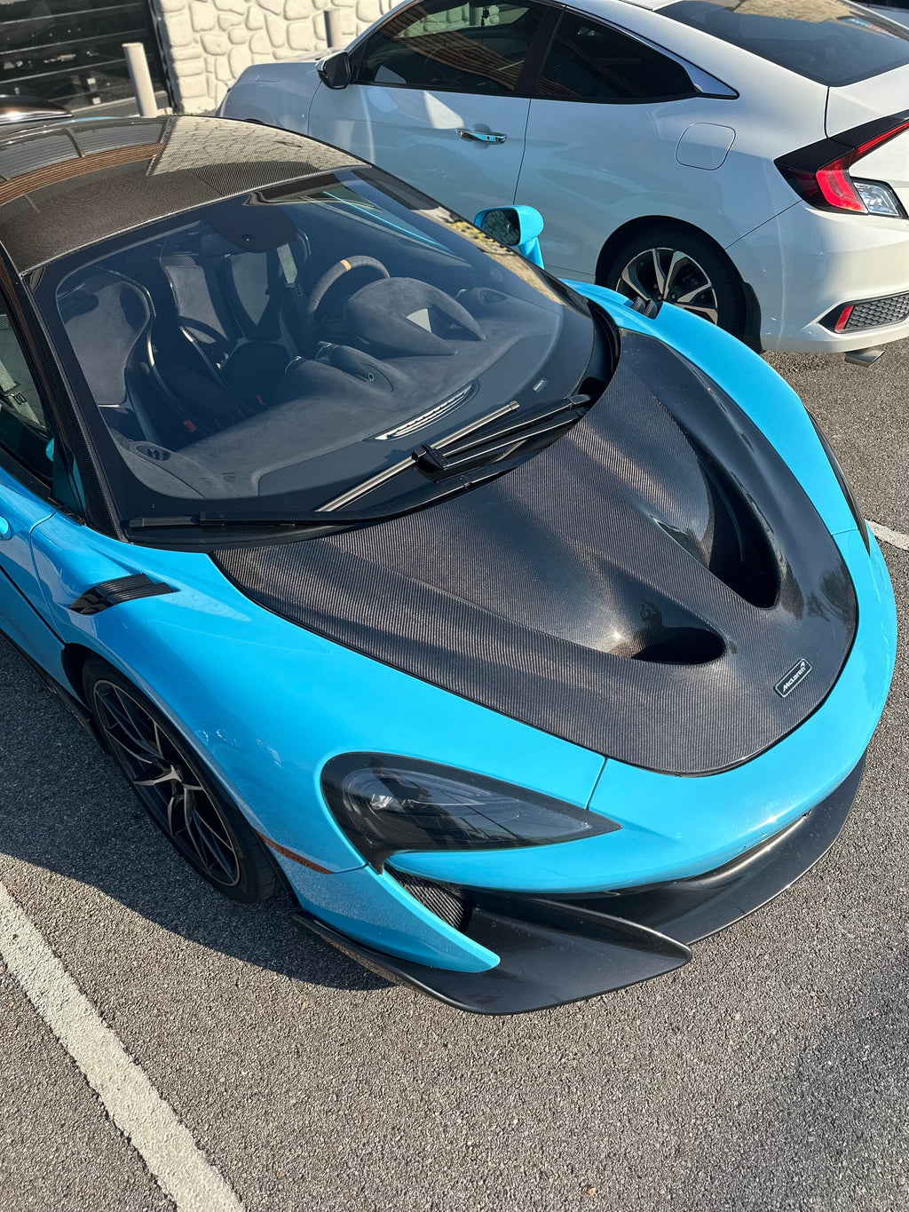 MCLAREN 570S/600LT Carbon Fiber P1 Style Hood