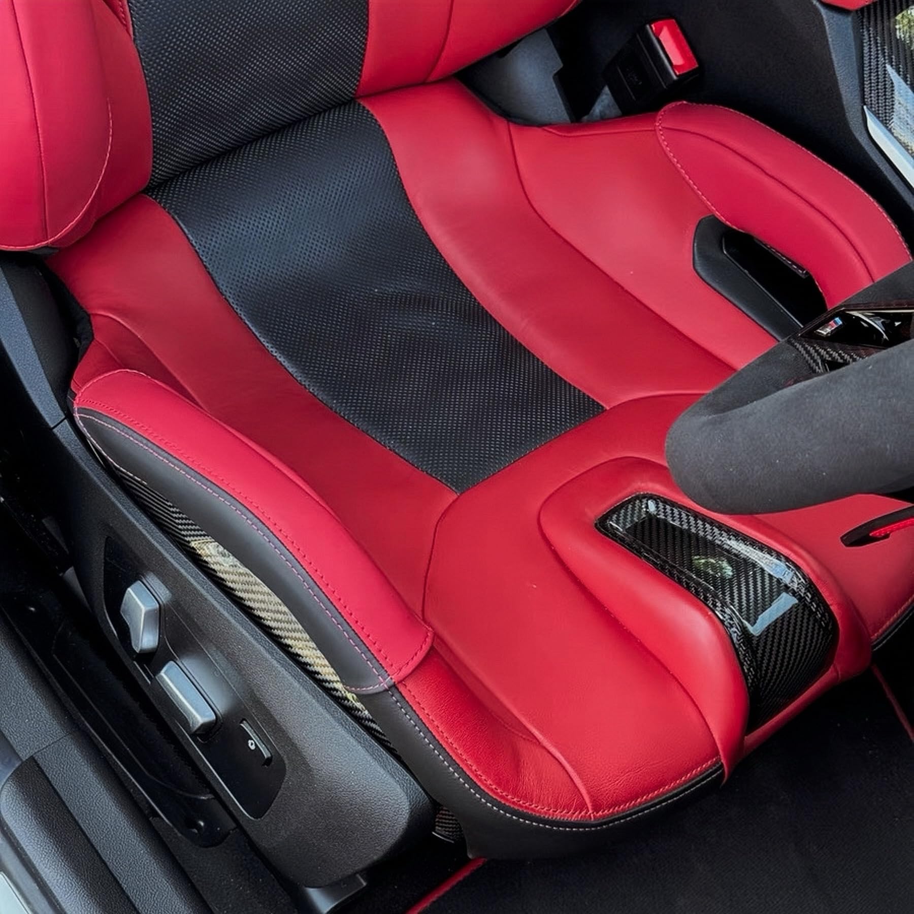 BMW Carbon Bucket Seat Handle Bolster Protector