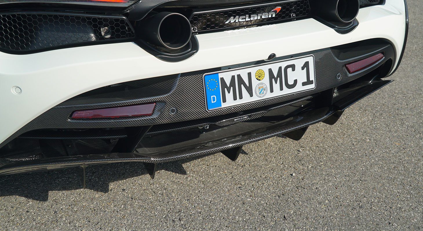 MCLAREN 720S Dry Carbon Fiber OEM Style Upper Diffuser