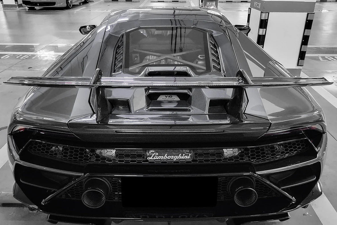 LAMBORGHINI HURACAN Forged Carbon Fiber Rear Hood & Wing