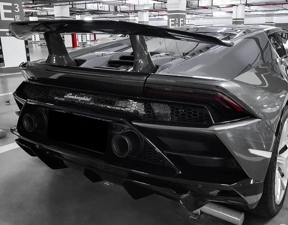 LAMBORGHINI HURACAN Forged Carbon Fiber Rear Hood & Wing