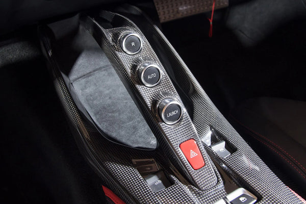 Ferrari 812 Dry Carbon Fiber Center Control Button Panel Trim