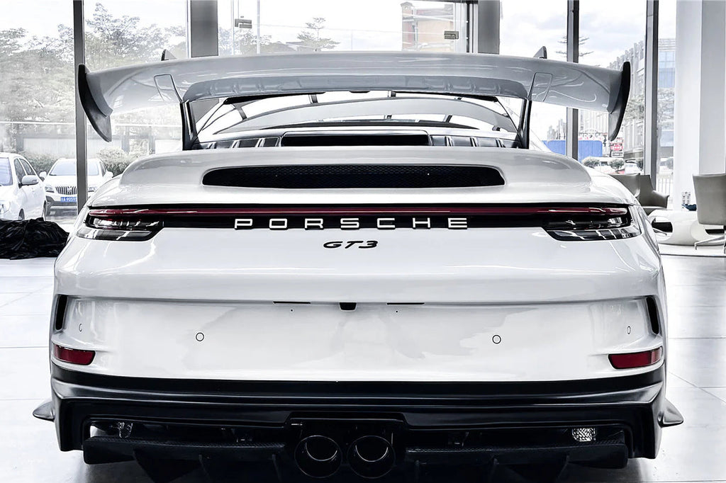 Porsche 992 GT3 Style Carbon Fiber Wing w/ Decklid & Duck Tail