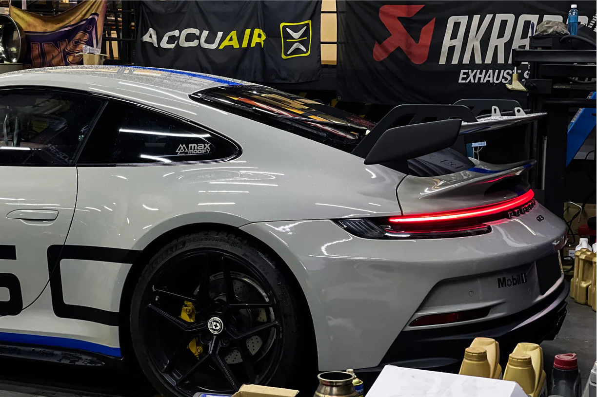 Porsche 992 GT3 Style Carbon Fiber Wing w/ Decklid & Duck Tail