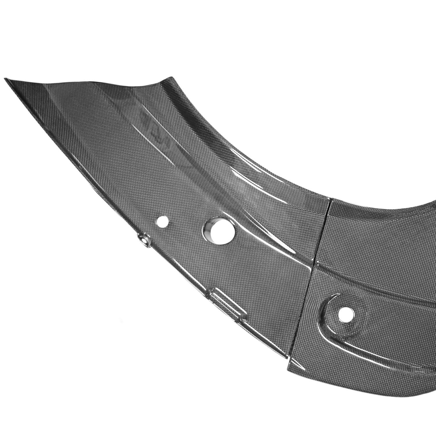 Ferrari F8 Dry Carbon Fiber Front Trunk Lid Panel Trim (3PC)