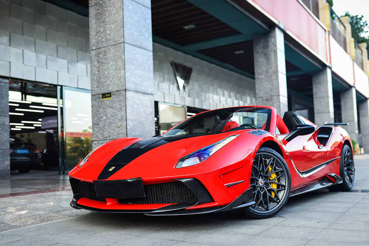 Ferrari 488 Carbon Fiber MSY Style Hood