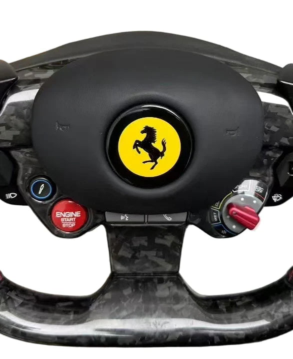 Ferrari 458/488/F8/812 Carbon Fiber LED Steering Wheel