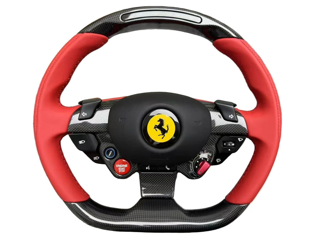 Ferrari 458/488/F8/812 Carbon Fiber LED Steering Wheel