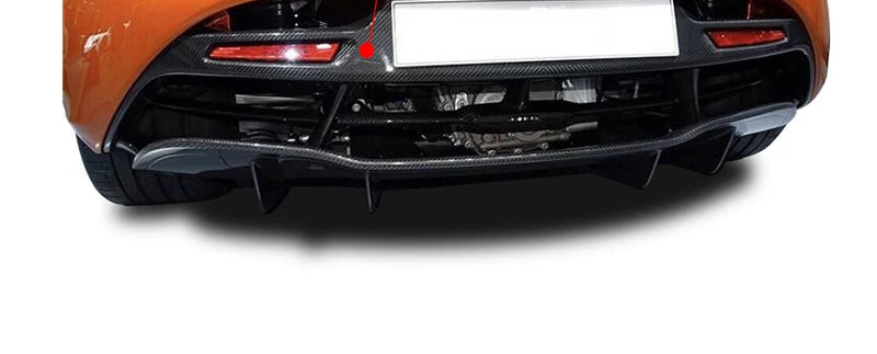 MCLAREN 720S Dry Carbon Fiber OEM Style Upper Diffuser