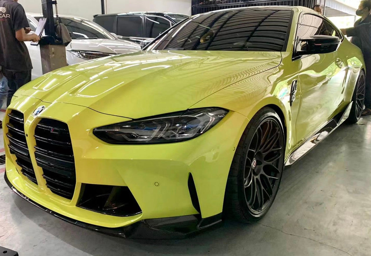 BMW G8X Carbon Fiber MP Style Front Side Splitters Set