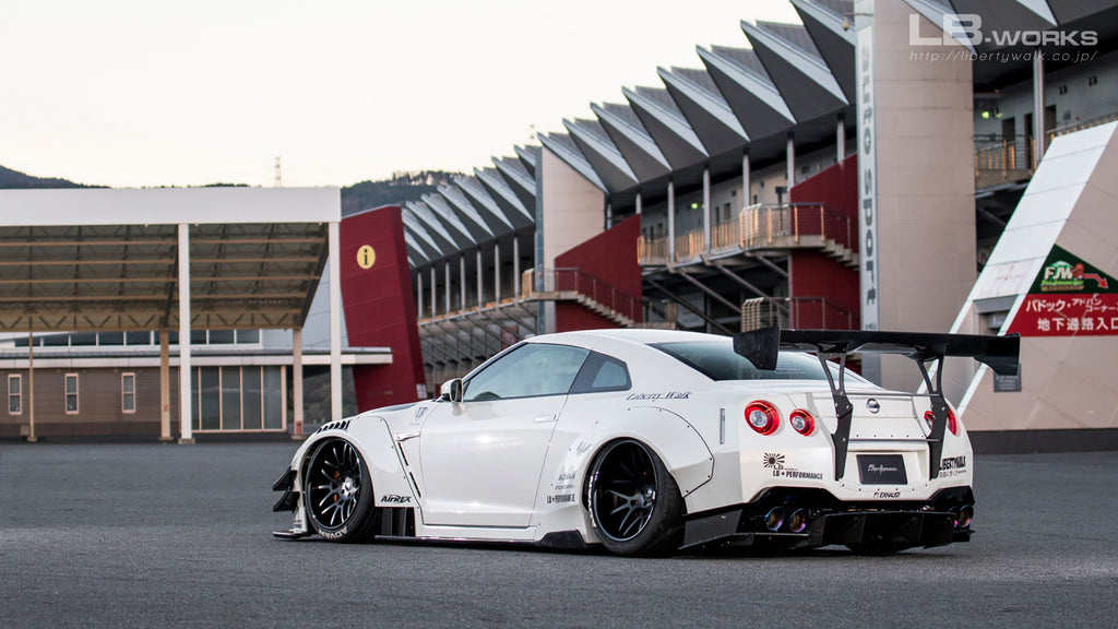 NISSAN GTR R35 Partial Carbon Fiber LBWK Style Wide Body Kit
