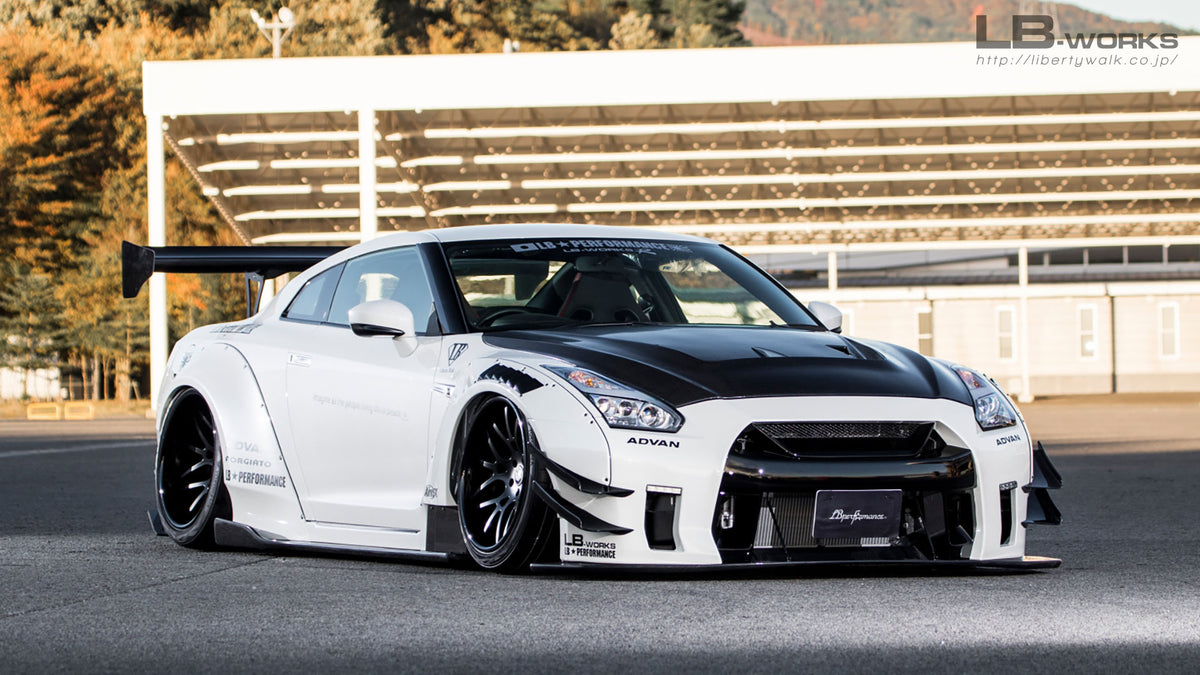 NISSAN GTR R35 Partial Carbon Fiber LBWK Style Wide Body Kit – Velocity ...