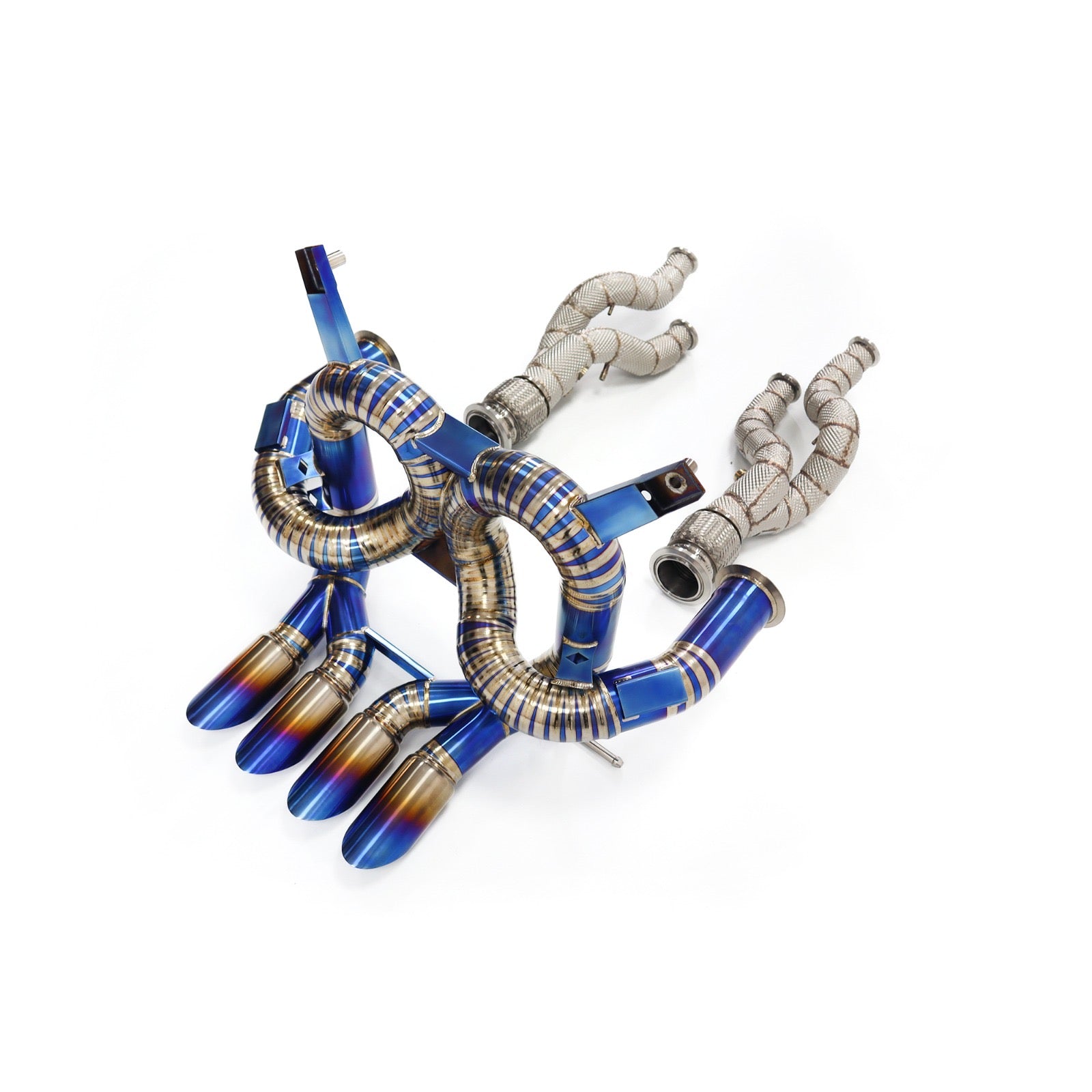 Lamborghini Aventador SV Titanium RYFT Style Catless Exhaust System w/ Downpipe