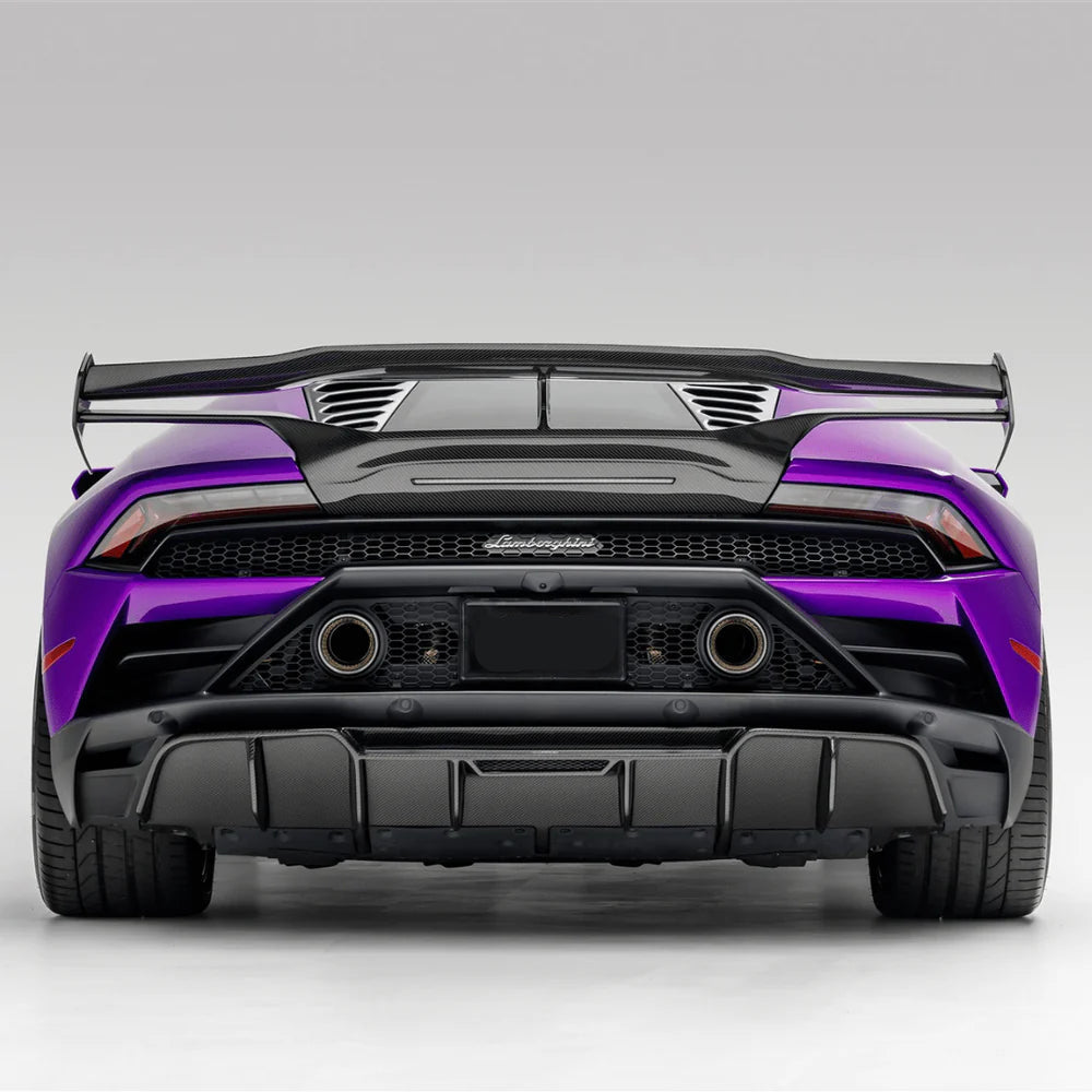 Lamborghini Huracan Dry Carbon Fiber V Style Wing w/ Integrated Decklid