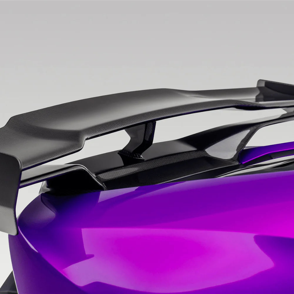 Lamborghini Huracan Dry Carbon Fiber V Style Wing w/ Integrated Decklid