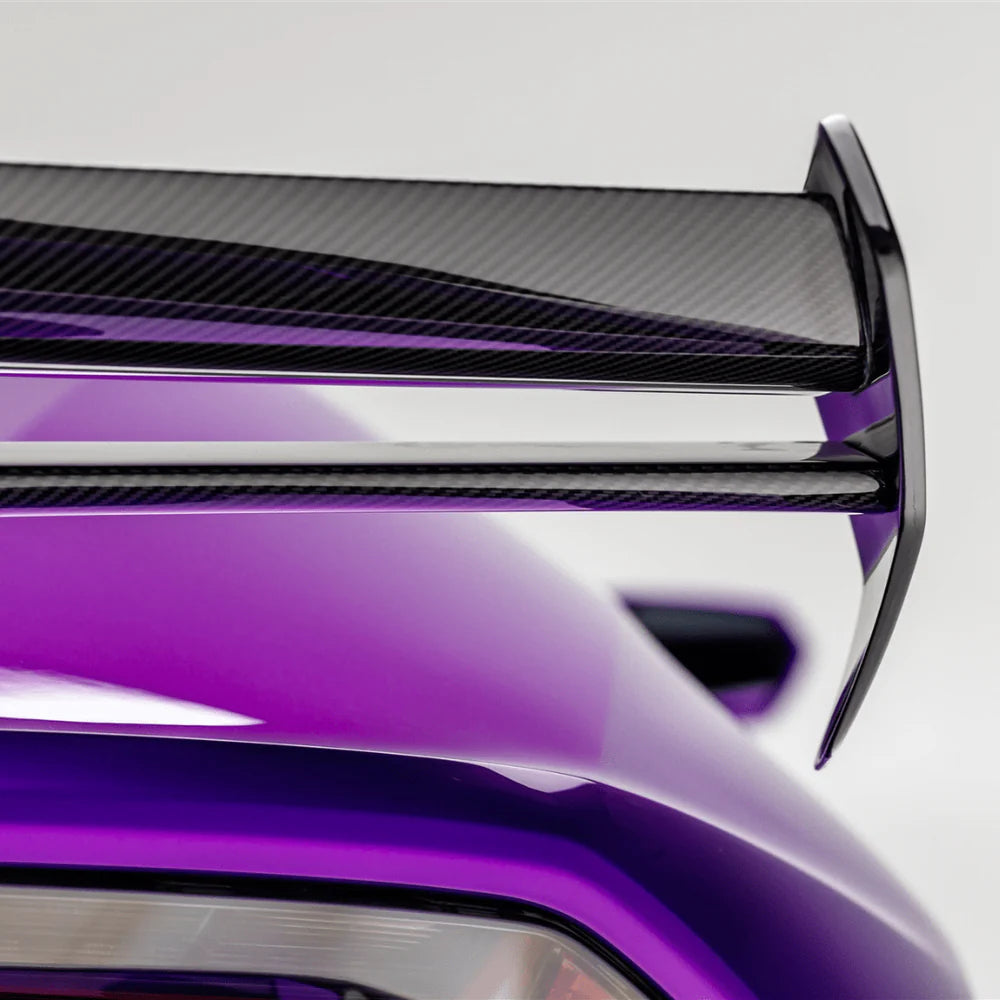 Lamborghini Huracan Dry Carbon Fiber V Style Wing w/ Integrated Decklid