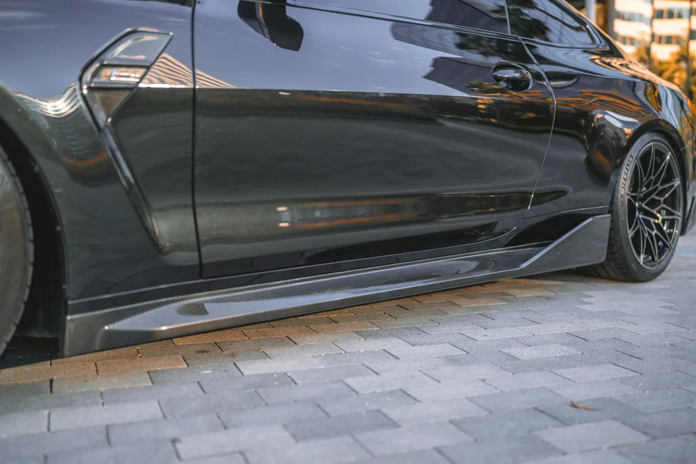 BMW G8X Dry Carbon Fiber MP Style Side Skirts