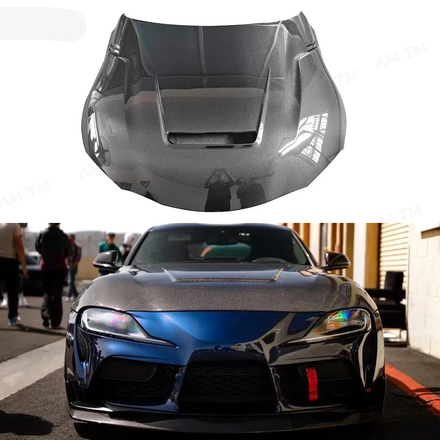 TOYOTA MK5 SUPRA Carbon Fiber Single Vent Hood