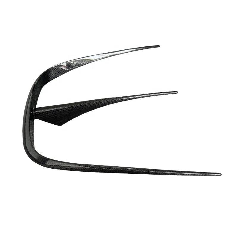 Ferrari F8 Dry Carbon Fiber M Style Hood Fins