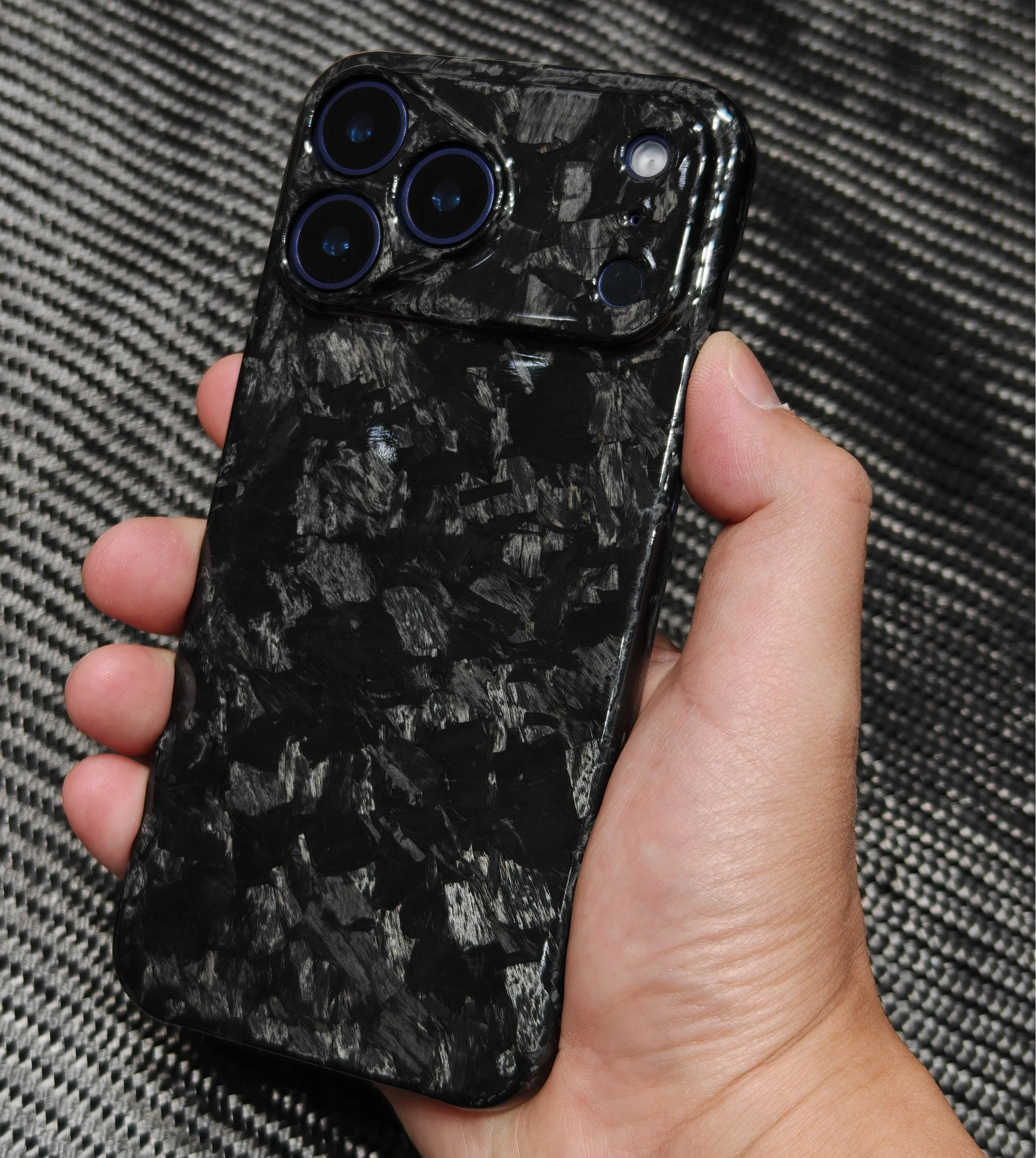 iPhone 17 Pro/Pro Max Forged Carbon Fiber Phone Case