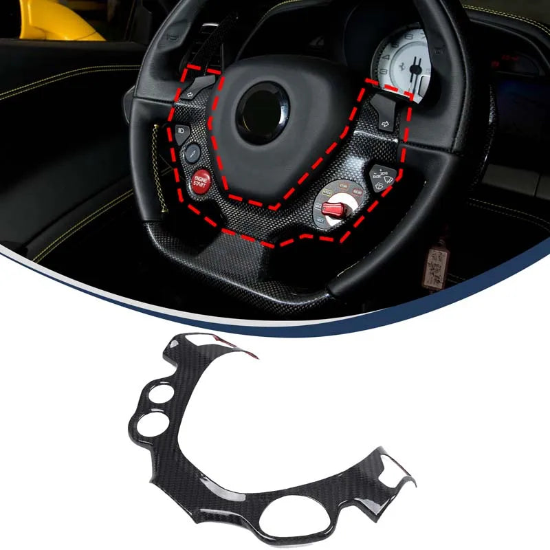 FERRARI 458 Carbon Fiber Steering Wheel Trim