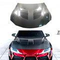 Toyota MK5 Supra Carbon Fiber off-kilter Vented Hood