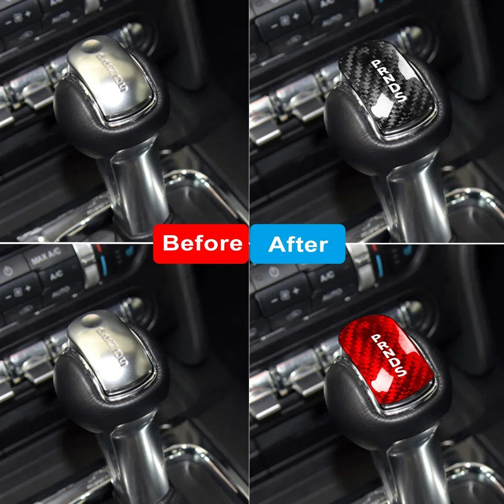 FORD S550 MUSTANG Carbon Fiber Shifter Head Trim