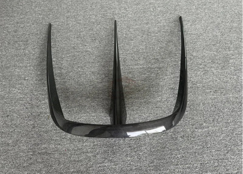 Ferrari F8 Dry Carbon Fiber M Style Hood Fins