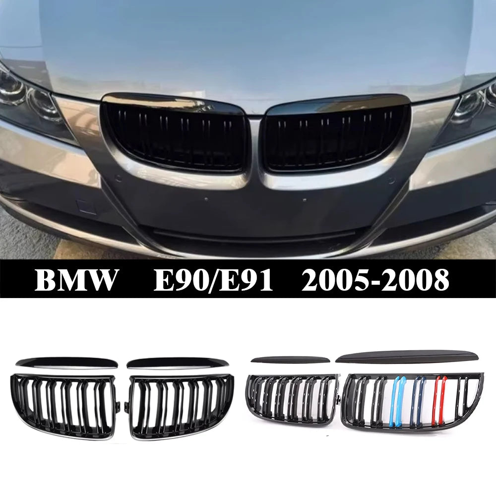 BMW E90 Carbon Fiber Front Grille W/ M Stripe