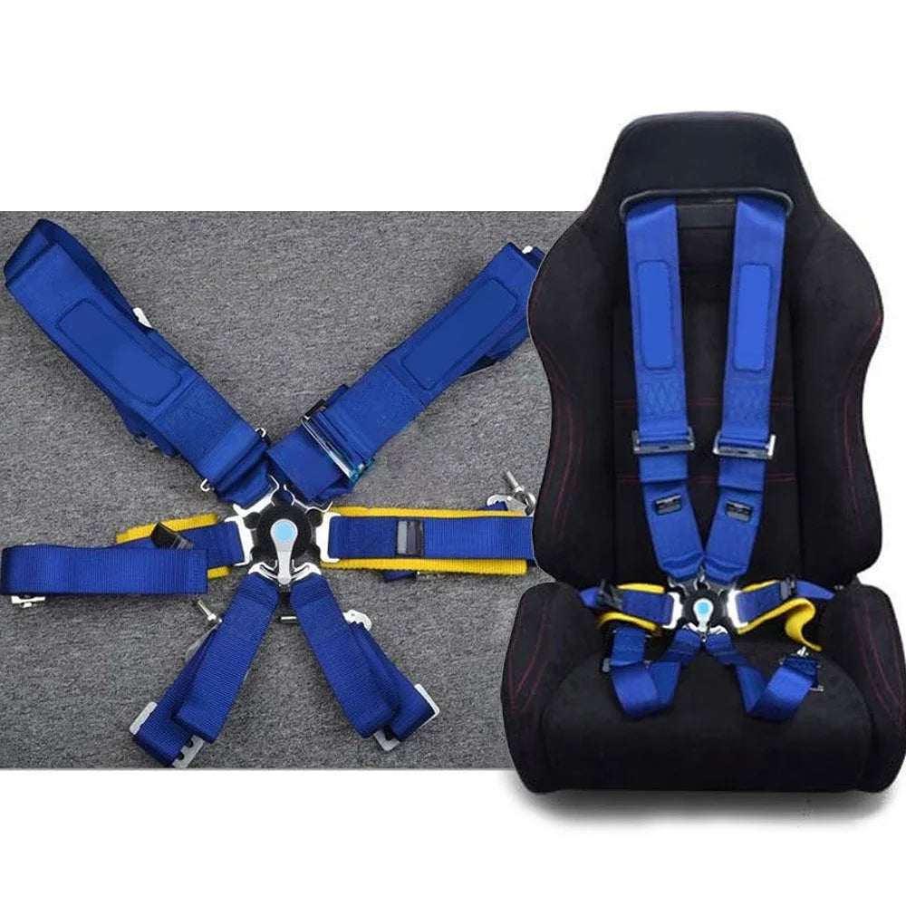 Camlock Quick Release 6 Point Racing Harness