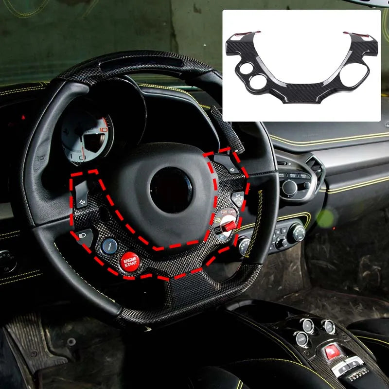 FERRARI 458 Carbon Fiber Steering Wheel Trim