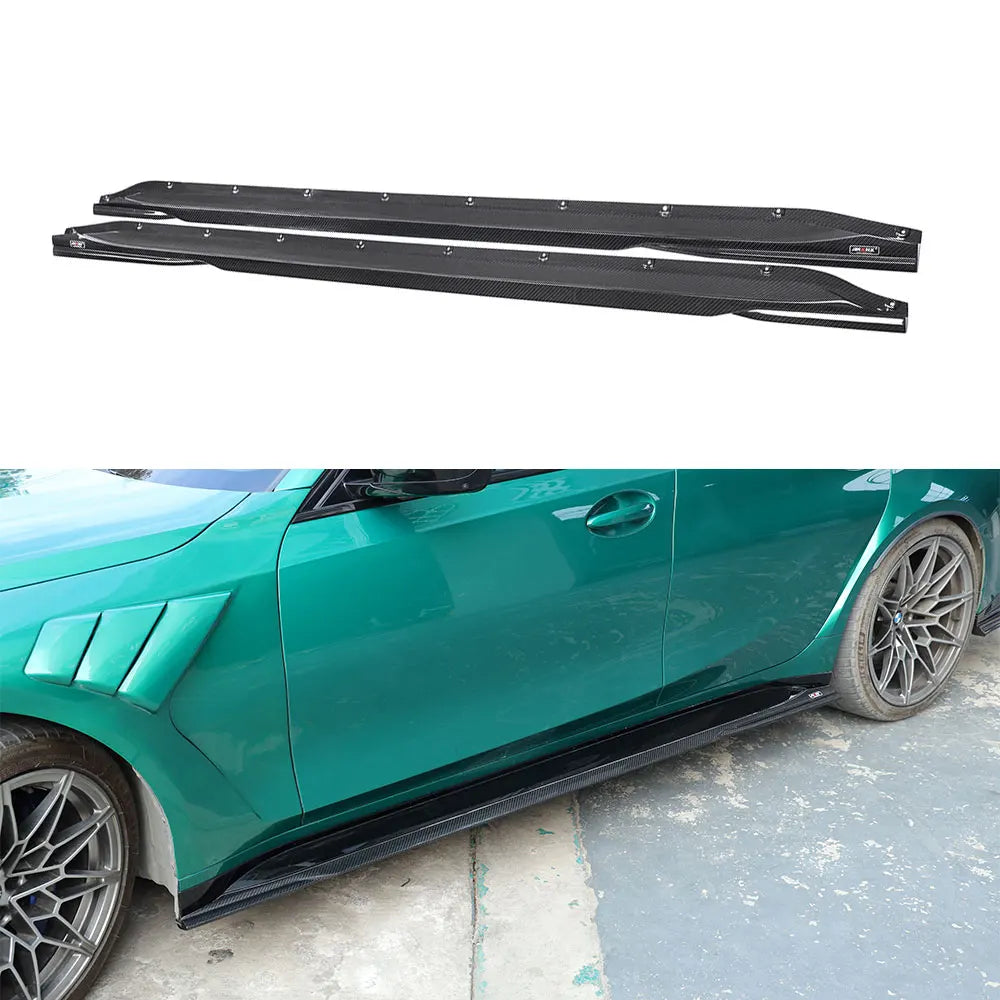 BMW G80/G82 Carbon Fiber AX Style Side Skirts