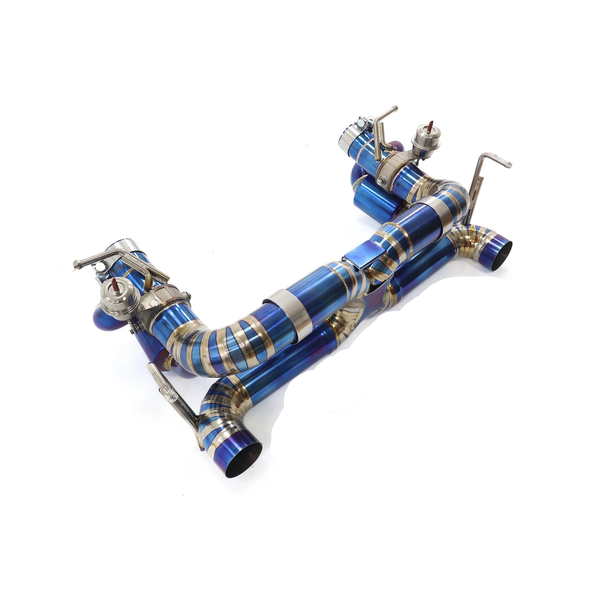 Ferrari 488 Titanium Valved X-Pipe Catback Muffler Exhaust System