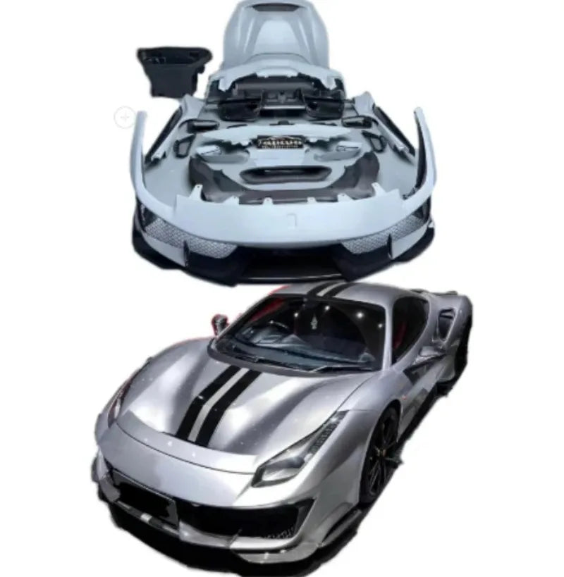 Ferrari 488 Partial Carbon Fiber Pista Conversion Body Kit