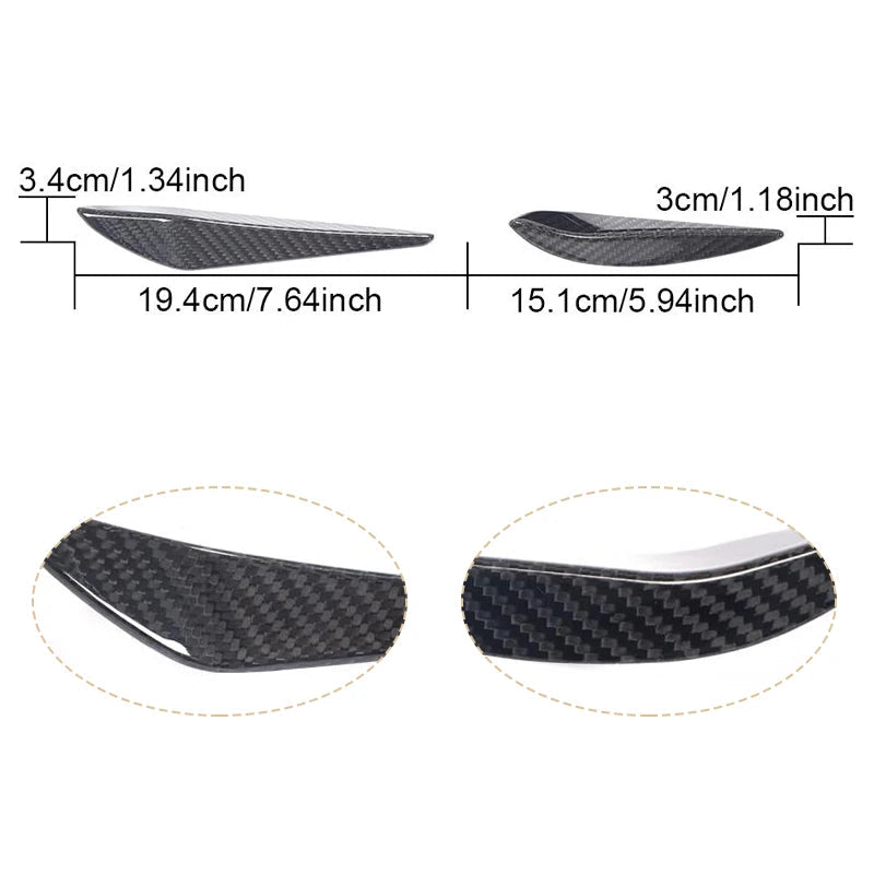 BMW G8X Dry Carbon Fiber Mini Front Canards