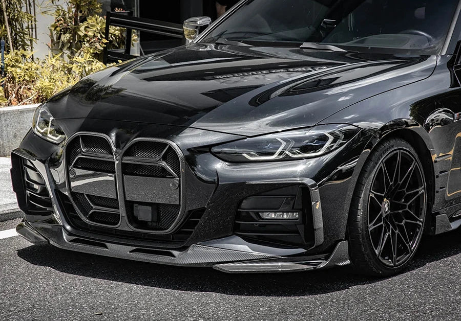 BMW G22 Dry Carbon Fiber 3pc Front Splitter