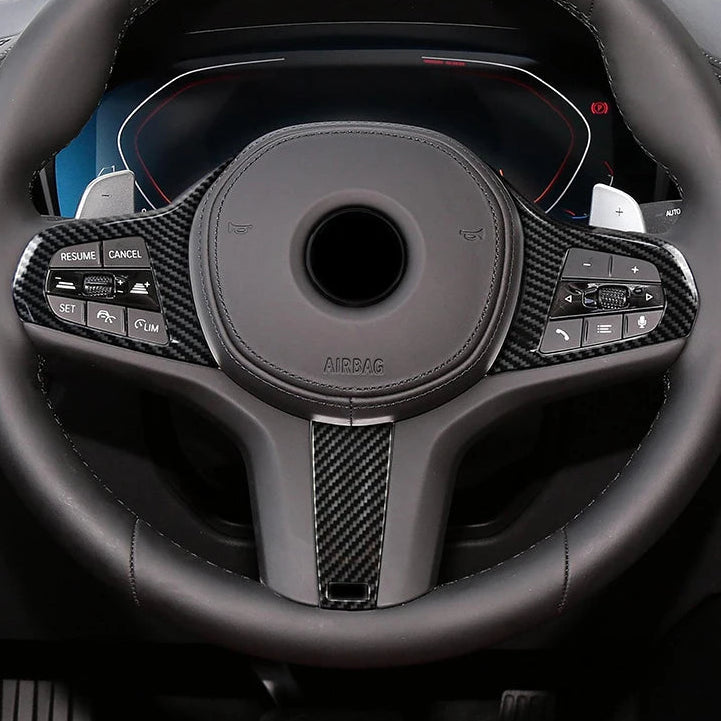 BMW G20 Carbon Fiber Steering Wheel Trim