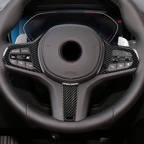 BMW G20 Carbon Fiber Steering Wheel Trim