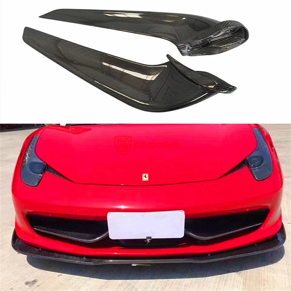 FERRARI 458 Carbon Fiber Front Side Canards