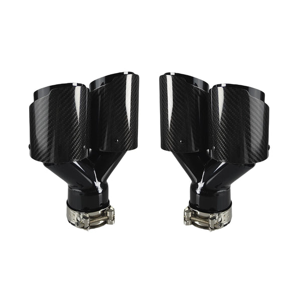 Carbon Fiber Quad Exhaust Tips