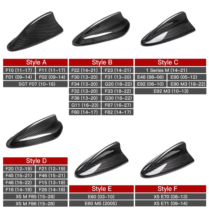 BMW E/F/G Chassis Carbon Fiber Shark Fin Antenna Cover