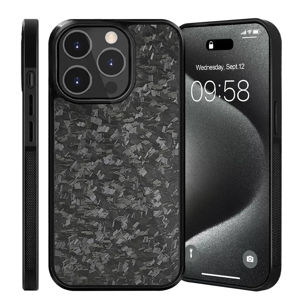 iPhone 11/12/13/14/15/16 Carbon Fiber Shockproof Case