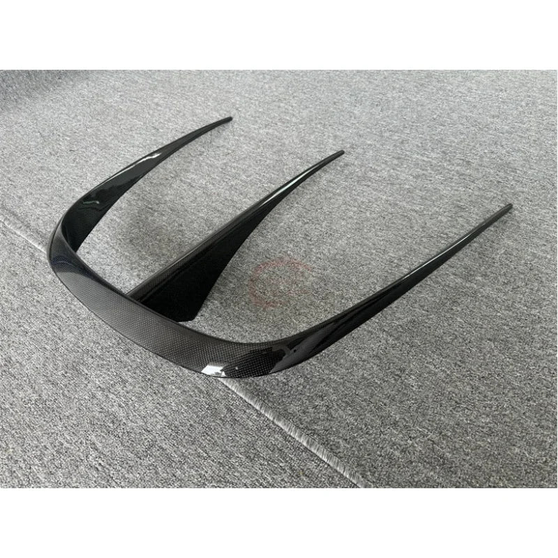 Ferrari F8 Dry Carbon Fiber M Style Hood Fins