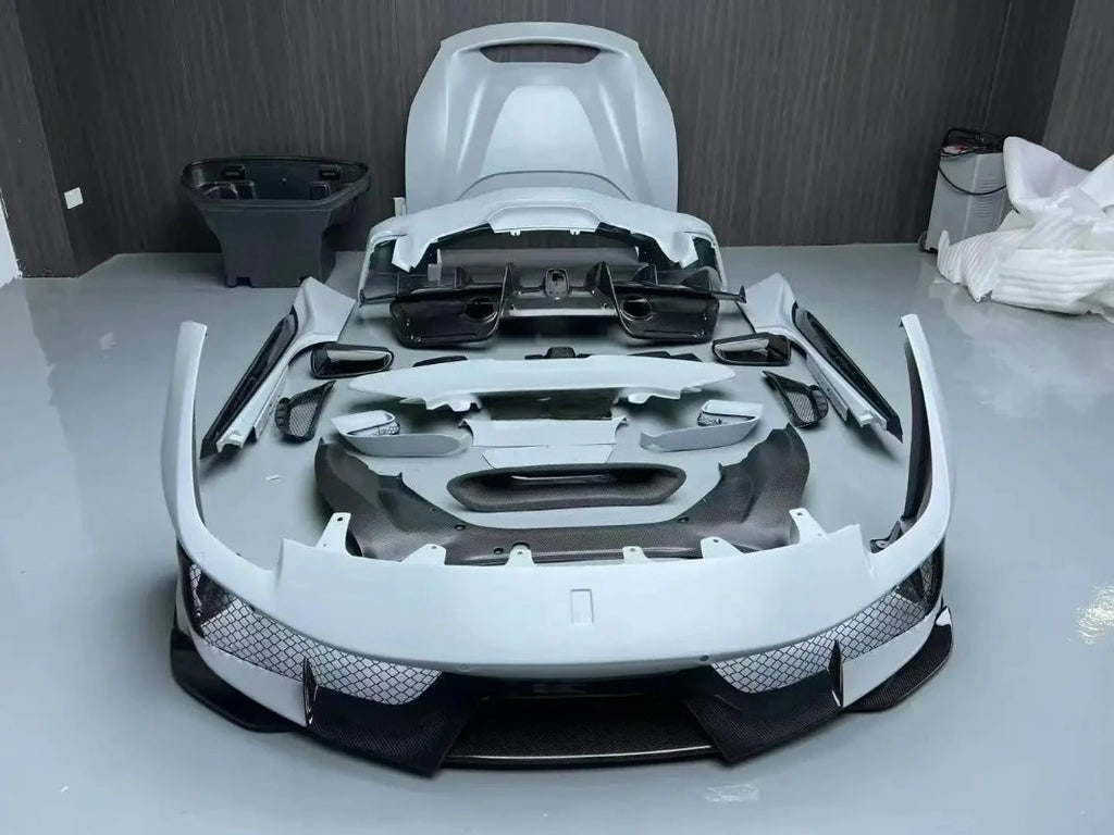 Ferrari 488 Partial Carbon Fiber Pista Conversion Body Kit