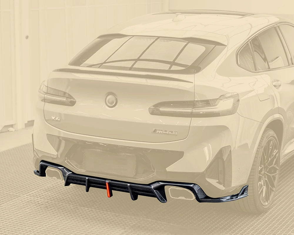 BMW G02 Carbon Fibre Rear Diffuser with LED Brake Light