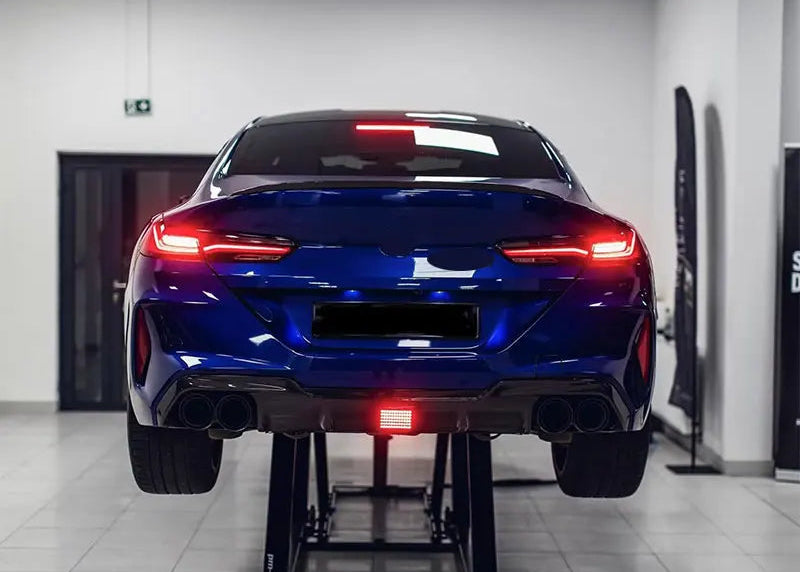 BMW F92/F93 Carbon Fiber AC Style LED Rear Diffuser