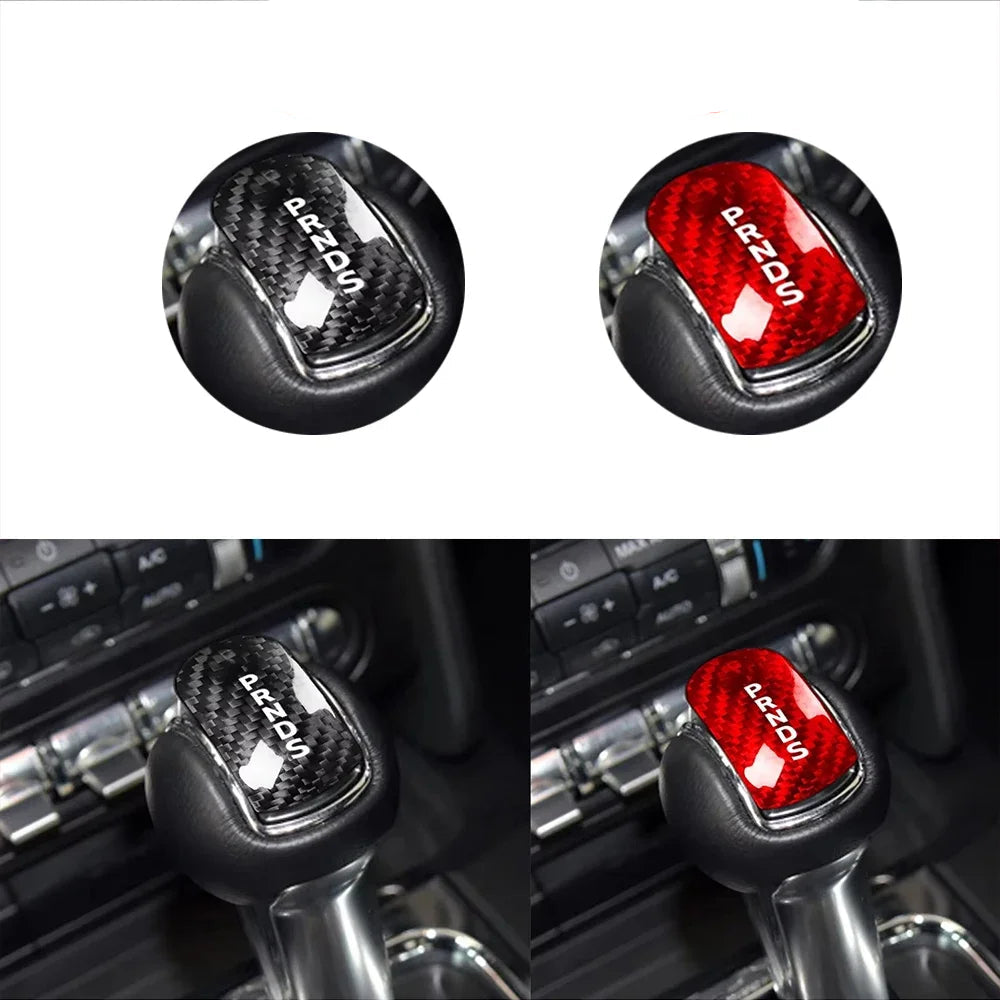 FORD S550 MUSTANG Carbon Fiber Shifter Head Trim